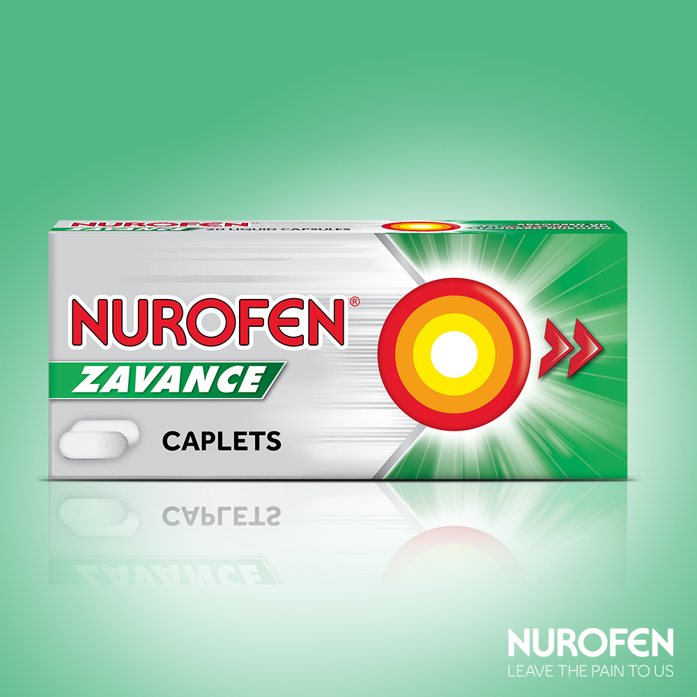 Buy Nurofen Zavance Fast Pain Relief Caplets 256mg Ibuprofen 24 Pack ...